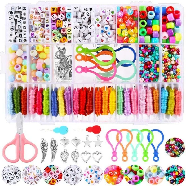 Elegant Maxbell Spacer Beads Square Small Bracelet Beads DIY Kit for Charms Jewelry Making Excellent