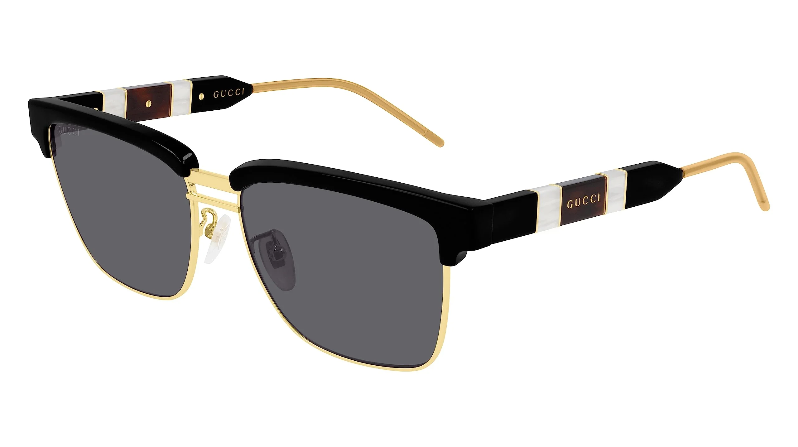Prestigious Gucci GG0603S - 001 Sunglasses Black w Grey lens 56mm Elite