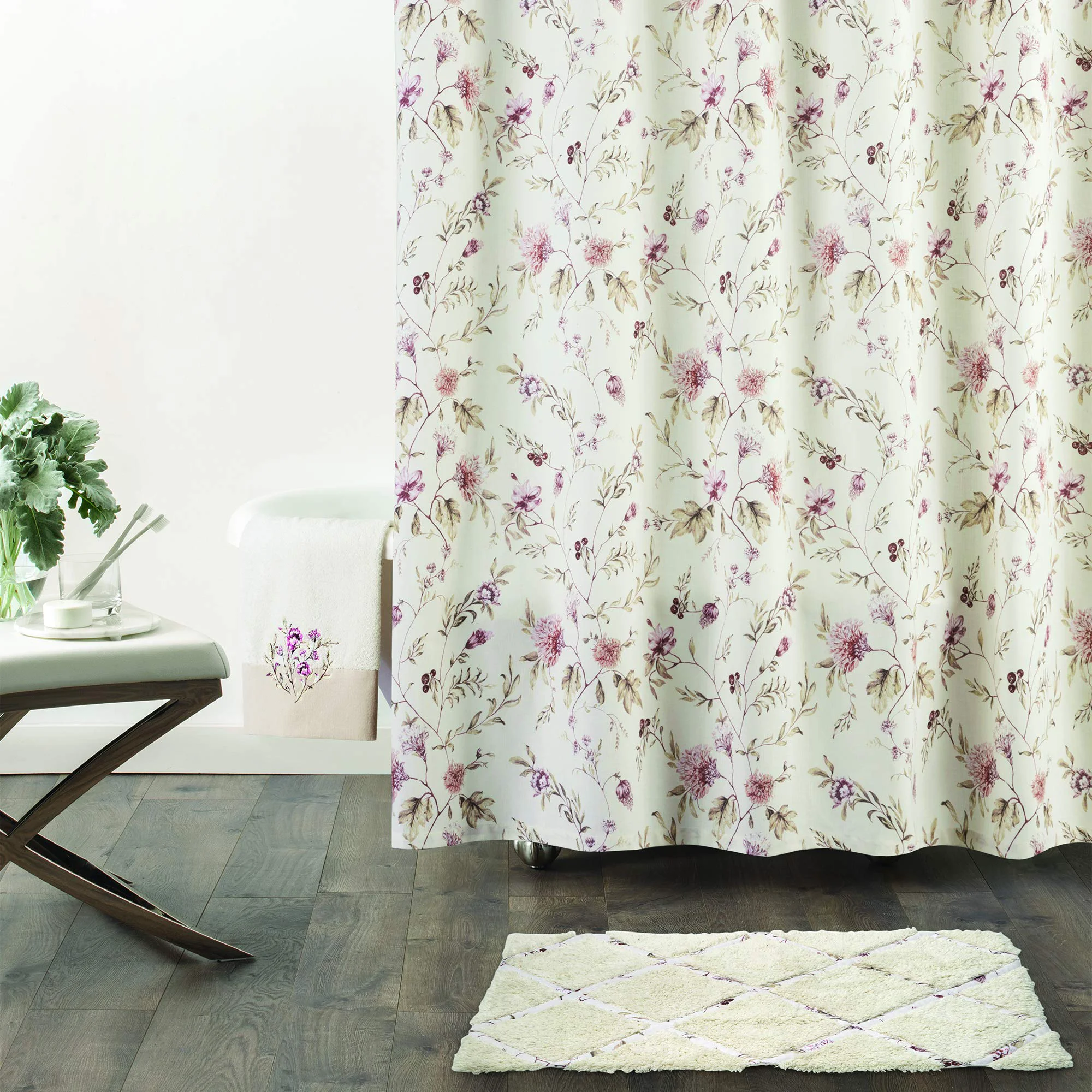 Detailed Croscill Alene Shower Curtain 72 X72 Multi Modern