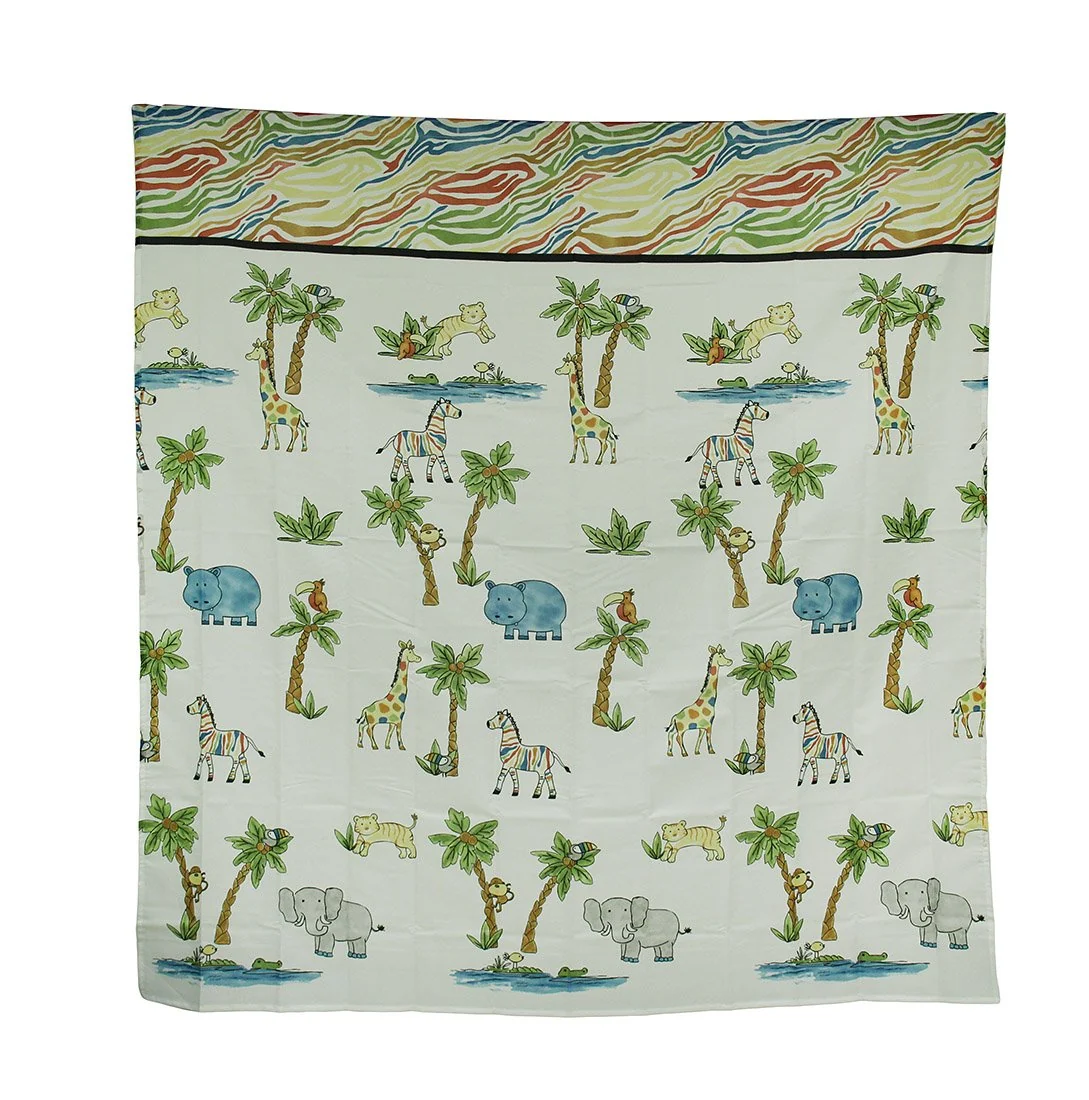 Dependable Saturday Knight Safari Fabric Shower Curtain High-Quality
