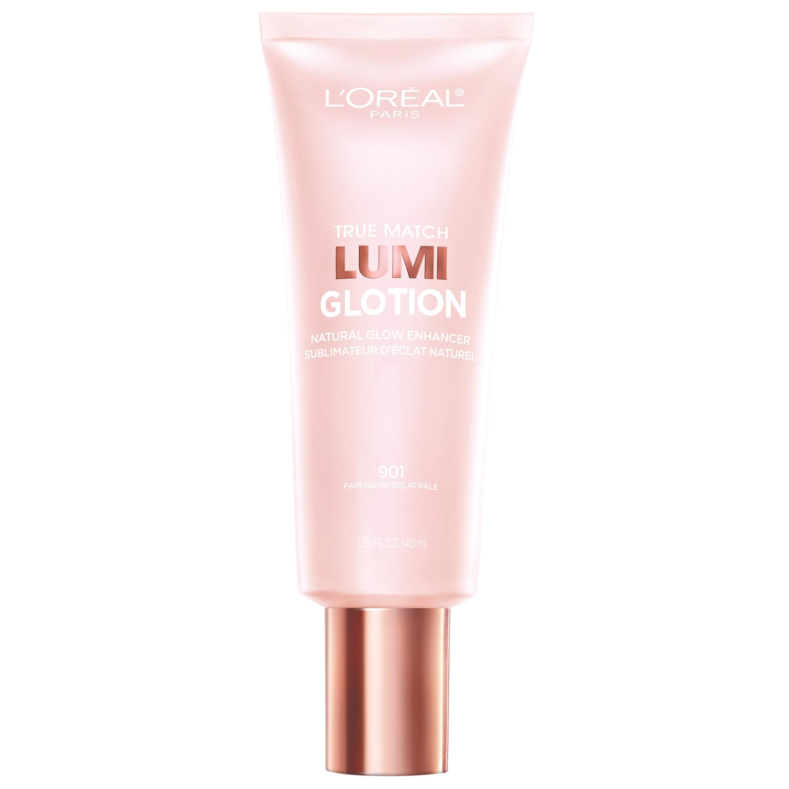 Recyclable L'O Paris Makeup True Match Lumi Glotion Natural Glow Enhancer Illuminator Highlighter Bronzing Drops For a Sun-Kissed Glow 901 Fair Verified