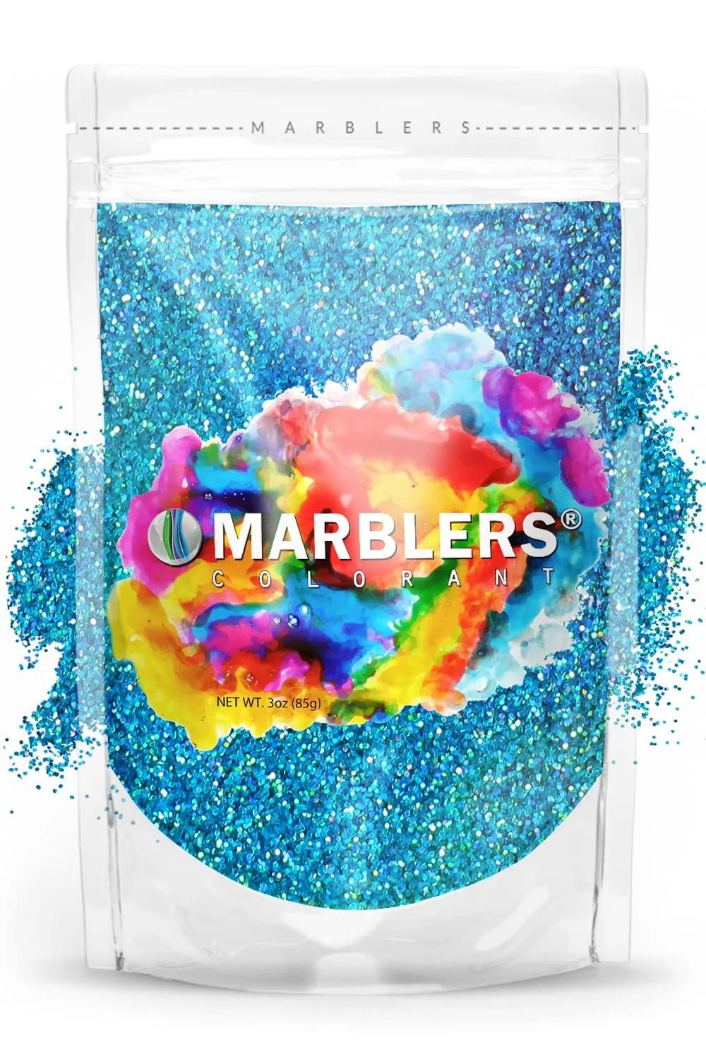 Casual MARBLERS Holographic Glitter Holo Maui 3oz 85g Fine Non-Toxic Vegan Cruelty- Face Body Eyeshadow Hair Festival Party Makeup Environmentally Friendly