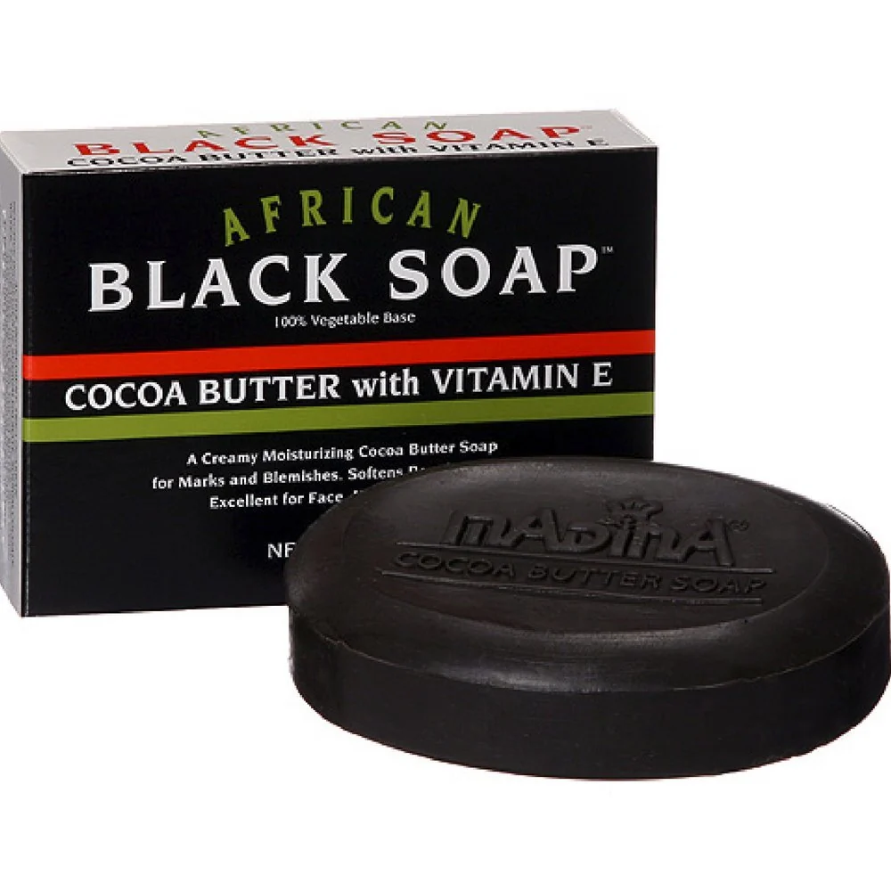 Responsible Madina African Black Soap Cocoa Butter with Vitamin E 3.5 oz Pack of 5 Carefully Designed