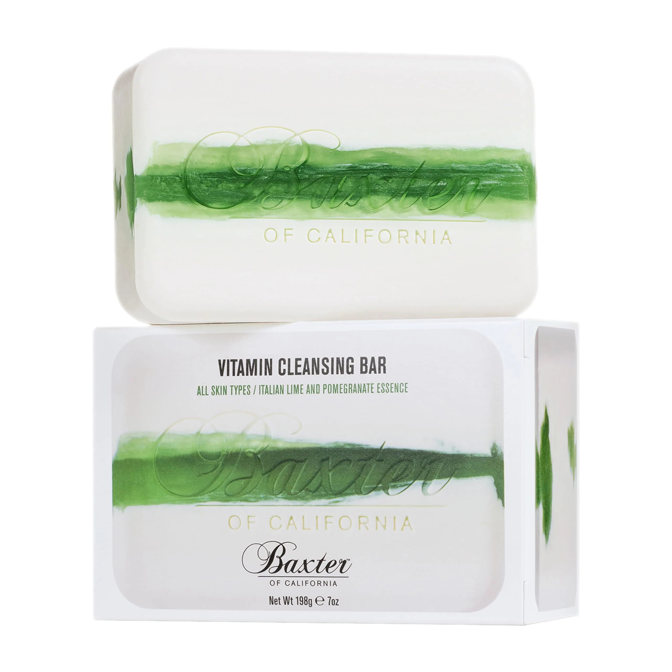 Verified Baxter of California Vitamin Cleansing Bar for Men for All Skin Types - Italian Lime and Pomegranate Essence - 7 Oz Superior