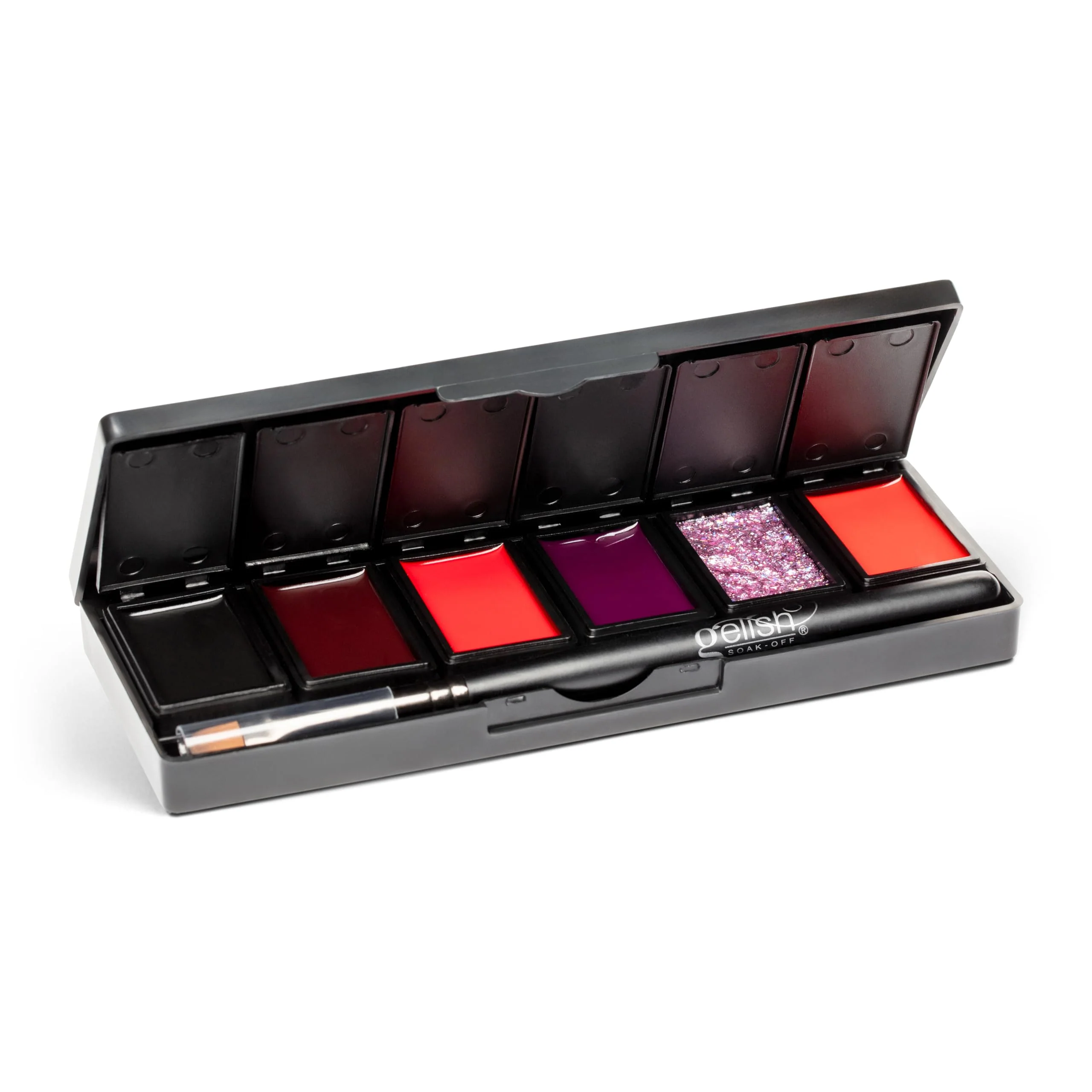 World-Class Gelish Cream Gel Soak-Off Solid Gel Polish with Brush - Getting Reddy Palette Certified
