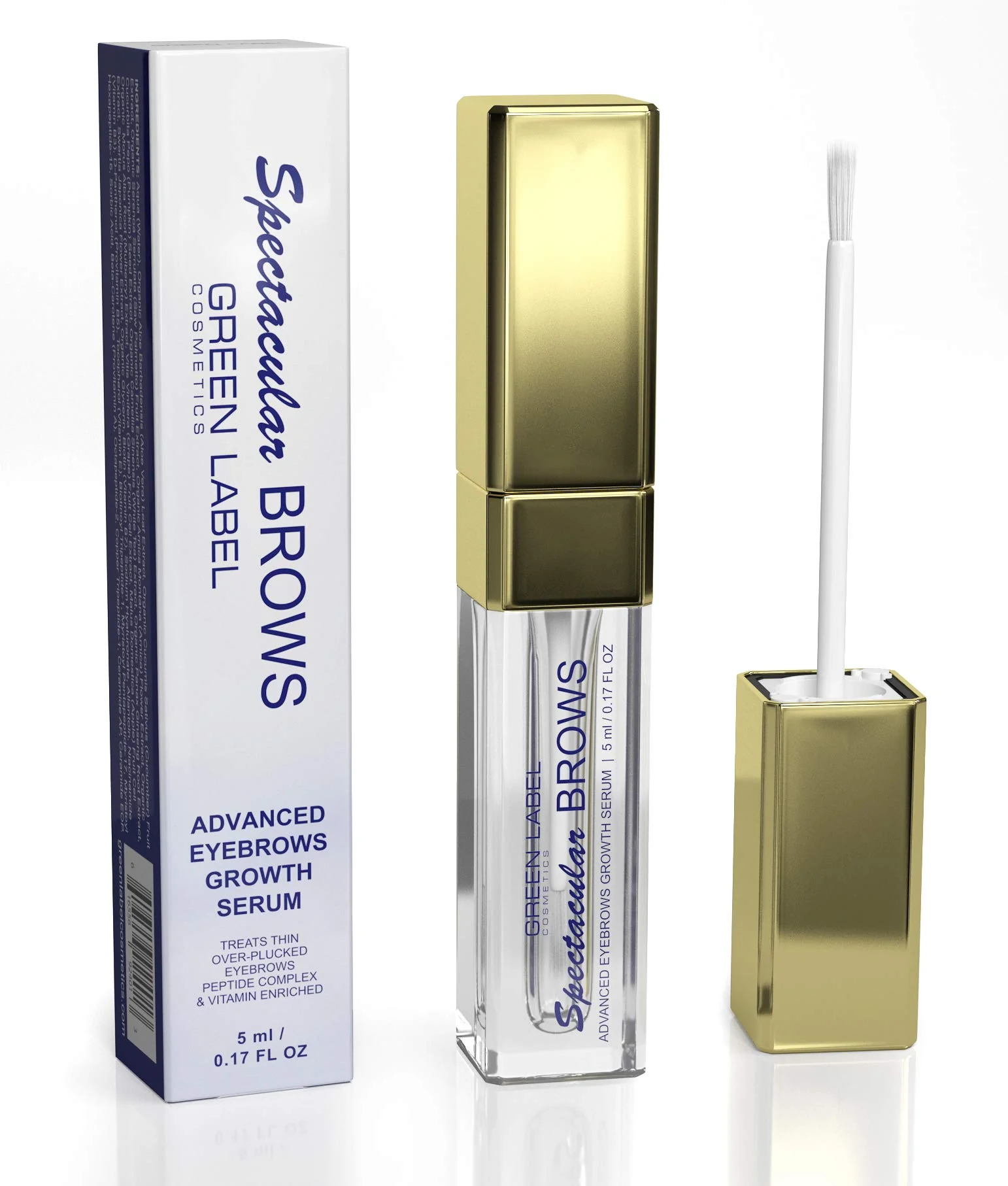 Contemporary Spectacular BROWS - Brow Enhancer and Brow Growth Serum - Eyebrow Growth Enhancer- Eyebrow Growth Serum with Biotin Natural Peptides. For Thin Minimalist